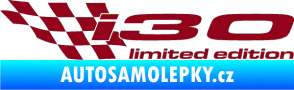 Samolepka i30 limited edition levá bordó vínová