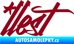 Samolepka Illest 002 bordó vínová
