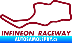 Samolepka Okruh Infineon Raceway bordó vínová