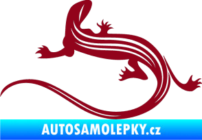 Samolepka Ještěrka 011 levá bordó vínová