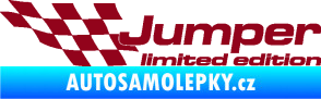 Samolepka Jumper limited edition levá bordó vínová