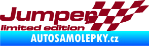 Samolepka Jumper limited edition pravá bordó vínová