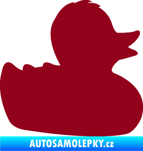 Samolepka Kachnička 001 pravá bordó vínová