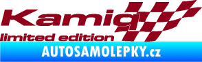 Samolepka Kamiq limited edition pravá bordó vínová