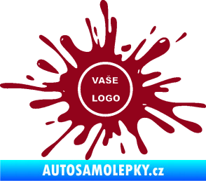 Samolepka Kaňka 003 znak bordó vínová