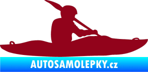 Samolepka Kanoista 003 pravá bordó vínová