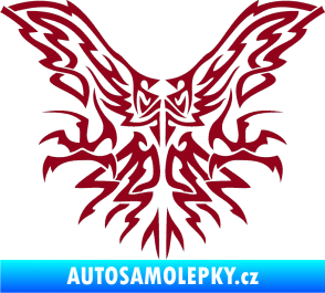 Samolepka Kapota 037 tatto dravec bordó vínová
