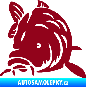 Samolepka Kapr 002 levá bordó vínová