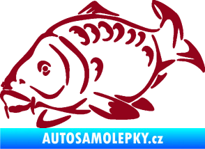 Samolepka Kapr 006 levá bordó vínová
