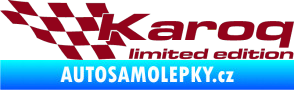 Samolepka Karoq limited edition levá bordó vínová