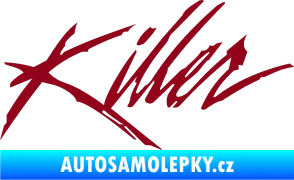 Samolepka Killer graffiti nápis bordó vínová