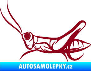 Samolepka Kobylka 001 levá bordó vínová