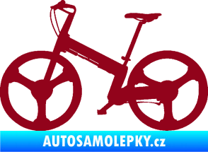 Samolepka Kolo 002 levá bordó vínová