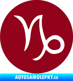 Samolepka Kozoroh 001 - horoskop bordó vínová