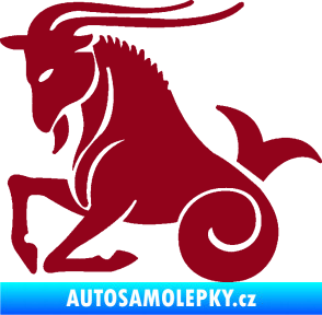 Samolepka Kozoroh 004 levá bordó vínová