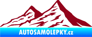 Samolepka Krajina hory 009 levá bordó vínová