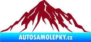 Samolepka Krajina hory 010 pravá bordó vínová