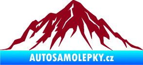 Samolepka Krajina hory 010 levá bordó vínová