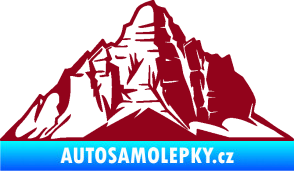 Samolepka Krajina hory 022 pravá bordó vínová