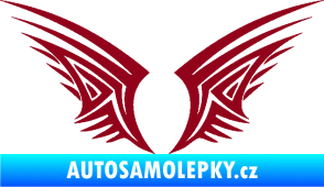 Samolepka Křídla 005 bordó vínová