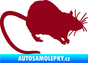Samolepka Krysa 002 pravá bordó vínová