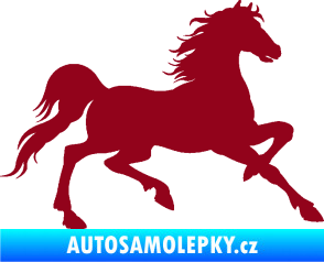Samolepka Kůň 037 pravá bordó vínová