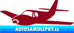 Samolepka Letadlo 001 levá bordó vínová