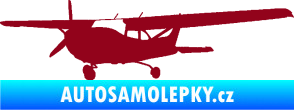 Samolepka Letadlo 014 levá bordó vínová