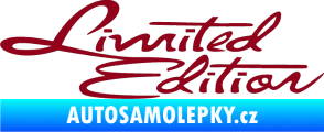 Samolepka Limited edition old bordó vínová