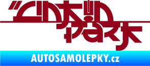 Samolepka Linkin Park 003 bordó vínová