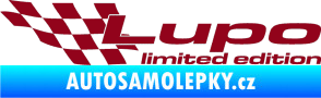 Samolepka Lupo limited edition levá bordó vínová