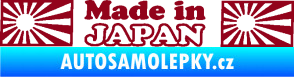 Samolepka Made in Japan 002 bordó vínová