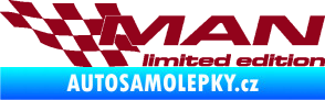 Samolepka MAN limited edition levá bordó vínová