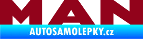 Samolepka MAN nápis bordó vínová