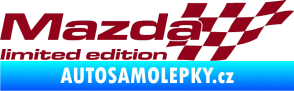Samolepka Mazda limited edition pravá bordó vínová