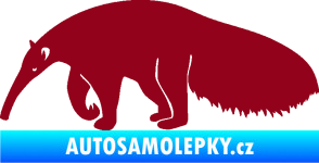 Samolepka Mravenečník 001 levá bordó vínová