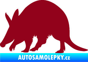 Samolepka Mravenečník 002 levá bordó vínová