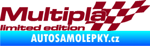 Samolepka Multipla limited edition pravá bordó vínová