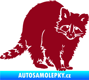 Samolepka Mýval 002 pravá bordó vínová