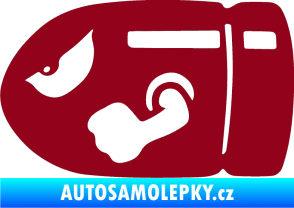 Samolepka Náboj 001 levá bordó vínová