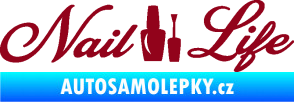 Samolepka Nail life bordó vínová