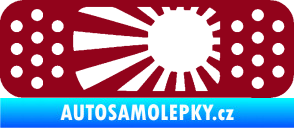 Samolepka Náplast 002 levá bordó vínová