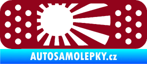Samolepka Náplast 002 pravá bordó vínová