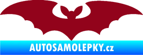 Samolepka Netopýr 006 bordó vínová
