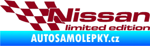 Samolepka Nissan limited edition levá bordó vínová