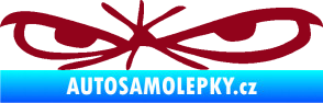 Samolepka Oči 002 levá bordó vínová