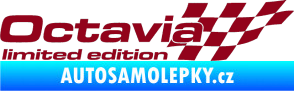 Samolepka Octavia limited edition pravá bordó vínová