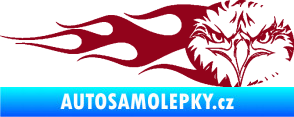 Samolepka Orel 004 pravá bordó vínová