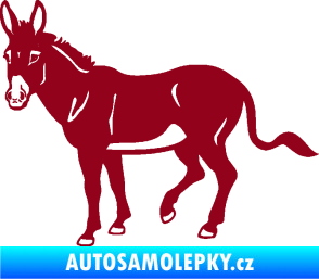 Samolepka Osel 003 levá bordó vínová