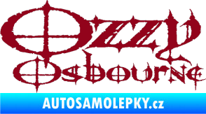 Samolepka Ozzy Osbourne 002 bordó vínová
